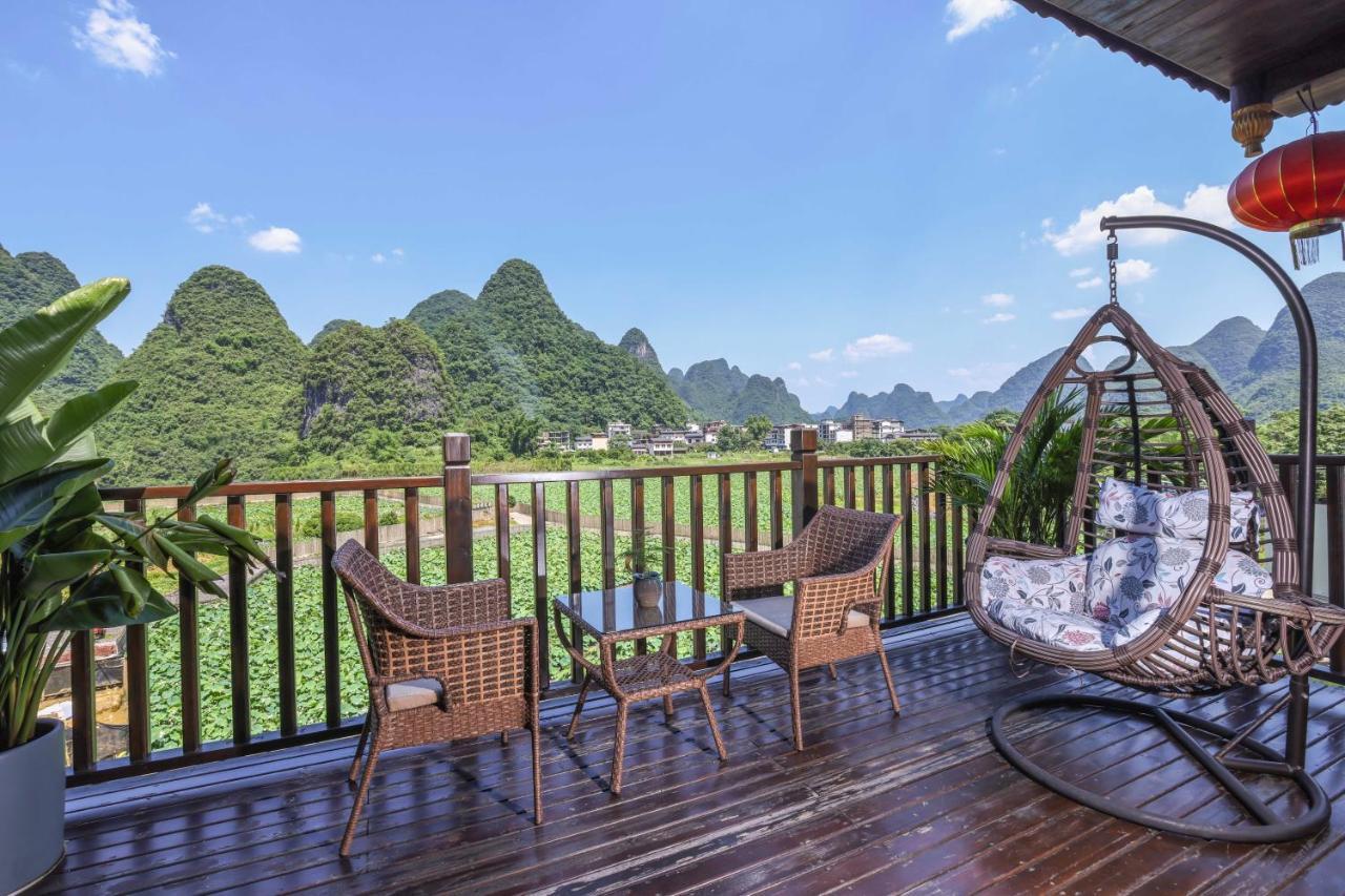 Yangshuo Tea Cozy--One Way Free Pick Up From Airport Or Ts 4 Nights Guest House Екстериор снимка