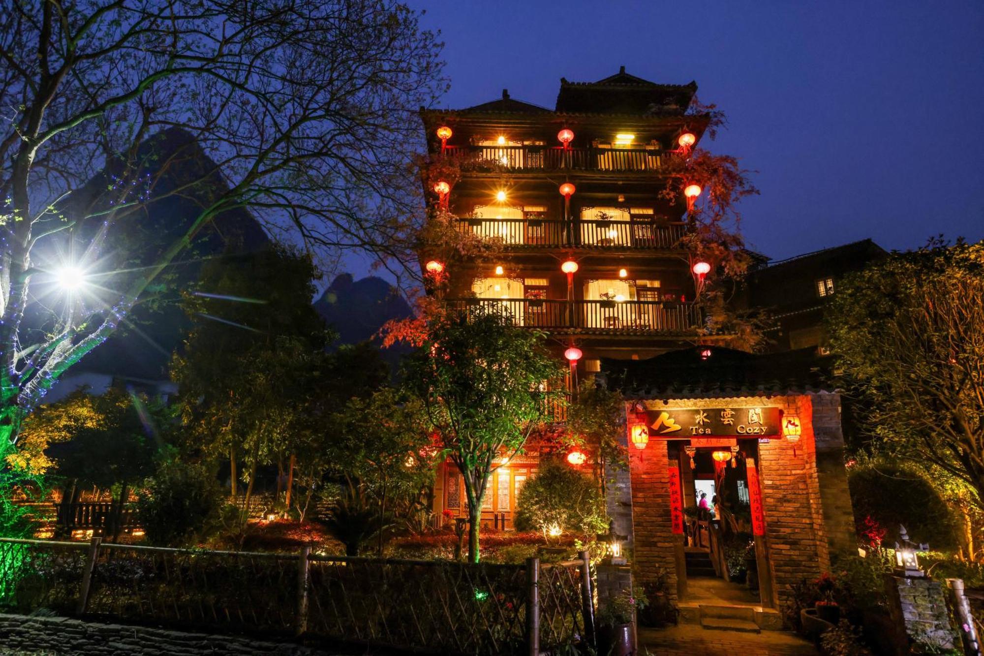 Yangshuo Tea Cozy--One Way Free Pick Up From Airport Or Ts 4 Nights Guest House Екстериор снимка