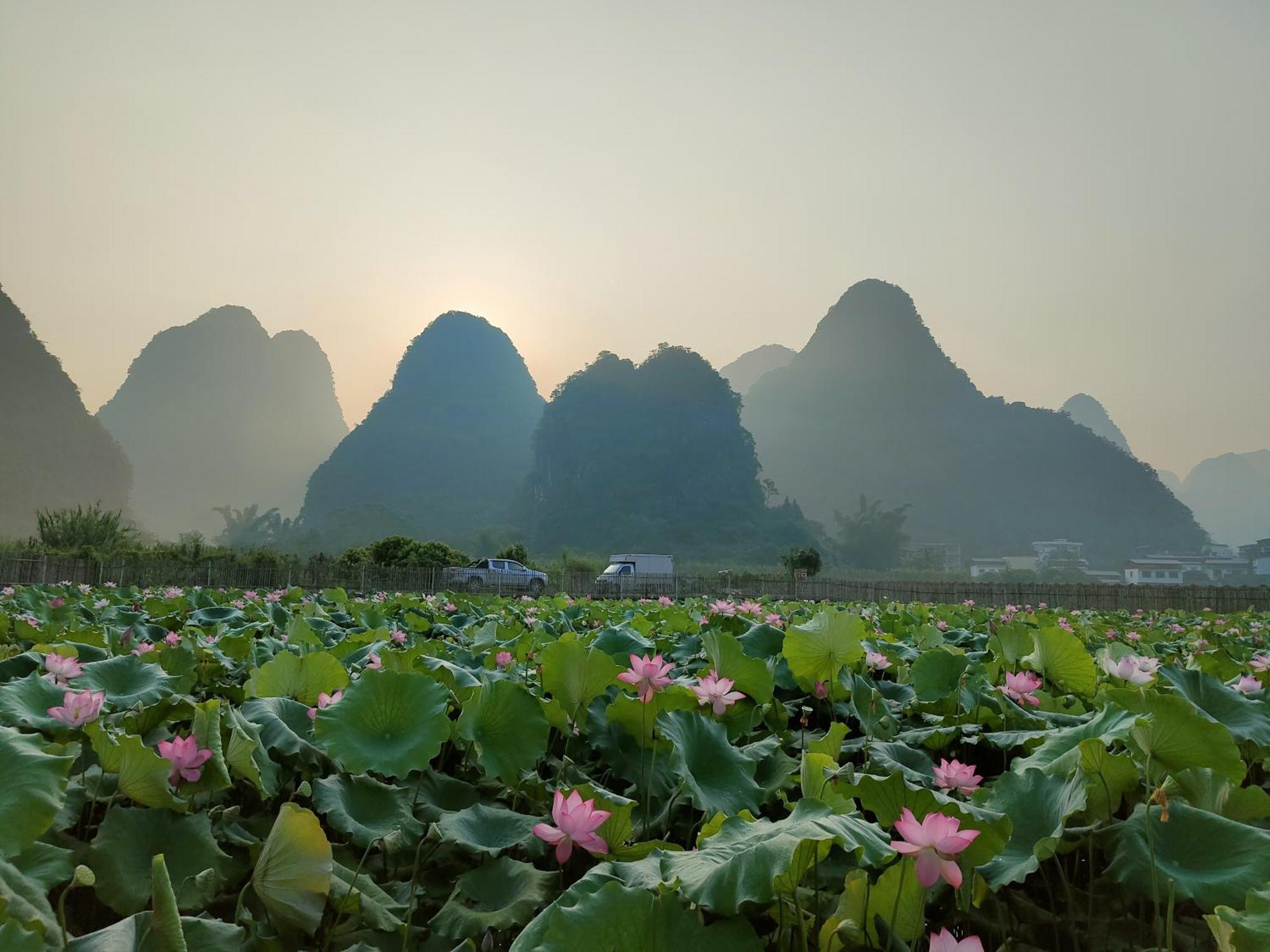 Yangshuo Tea Cozy--One Way Free Pick Up From Airport Or Ts 4 Nights Guest House Екстериор снимка
