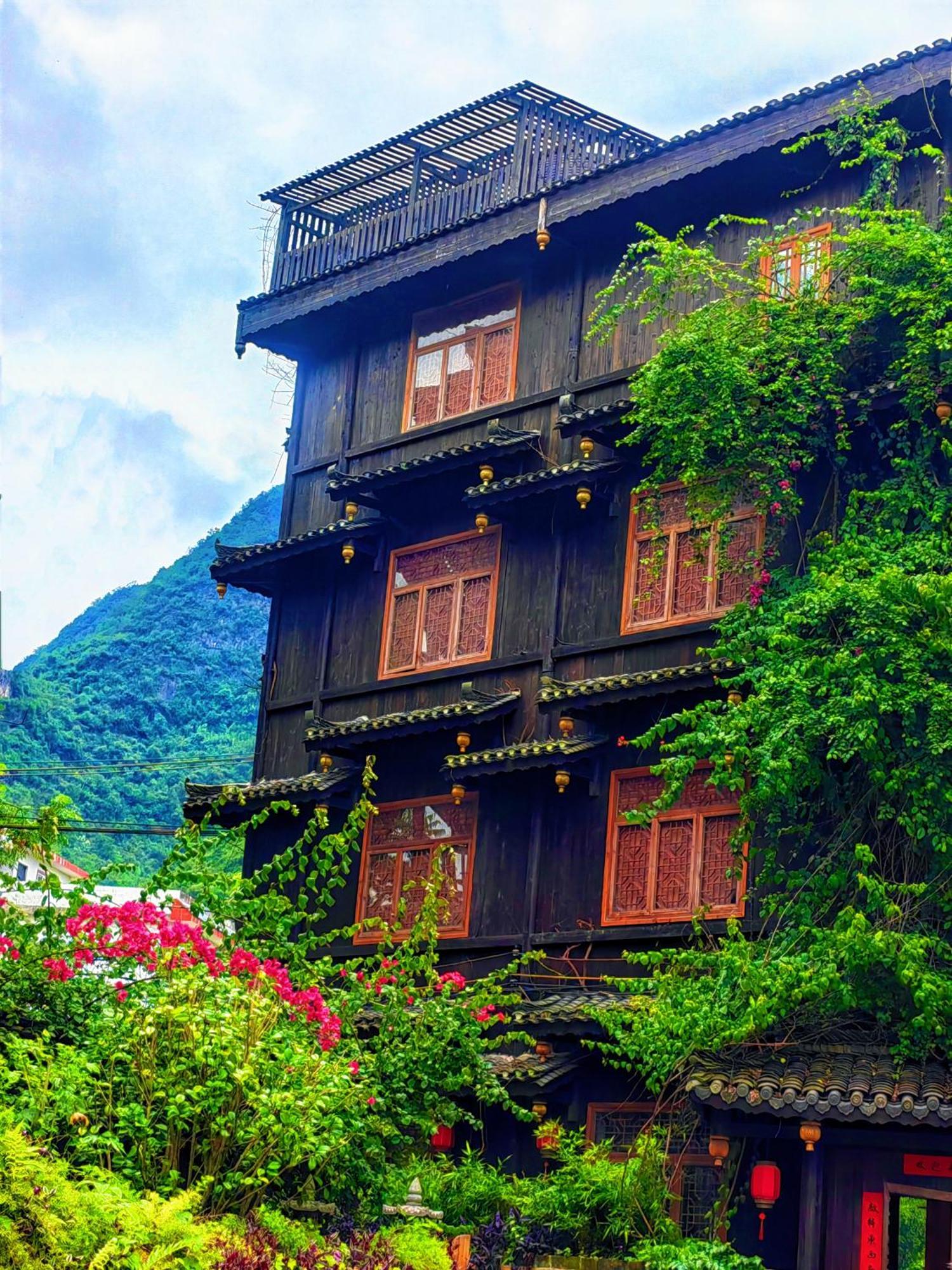 Yangshuo Tea Cozy--One Way Free Pick Up From Airport Or Ts 4 Nights Guest House Екстериор снимка
