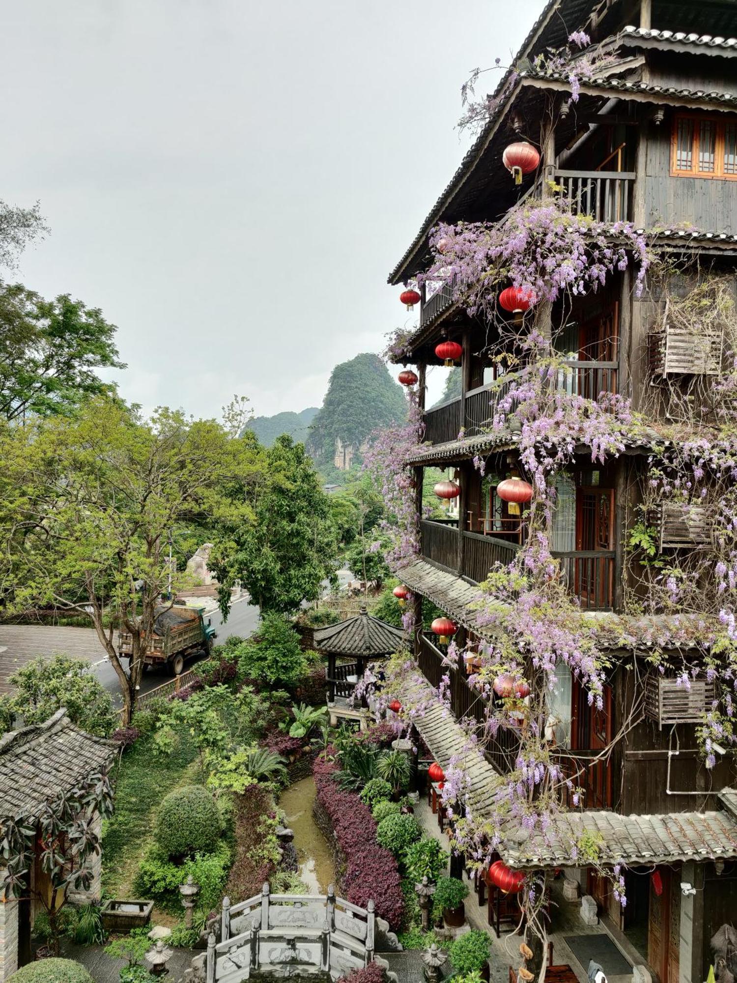 Yangshuo Tea Cozy--One Way Free Pick Up From Airport Or Ts 4 Nights Guest House Екстериор снимка